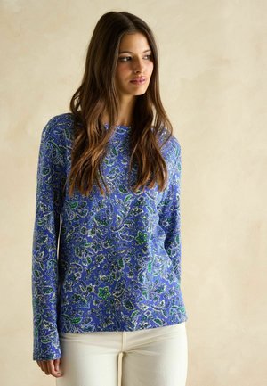 Joules REGULAR FIT HARBOUR BOAT NECK PRINTED  - Langarmshirt - blue paisley