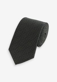 Next REGULAR - Cravate - black dark green