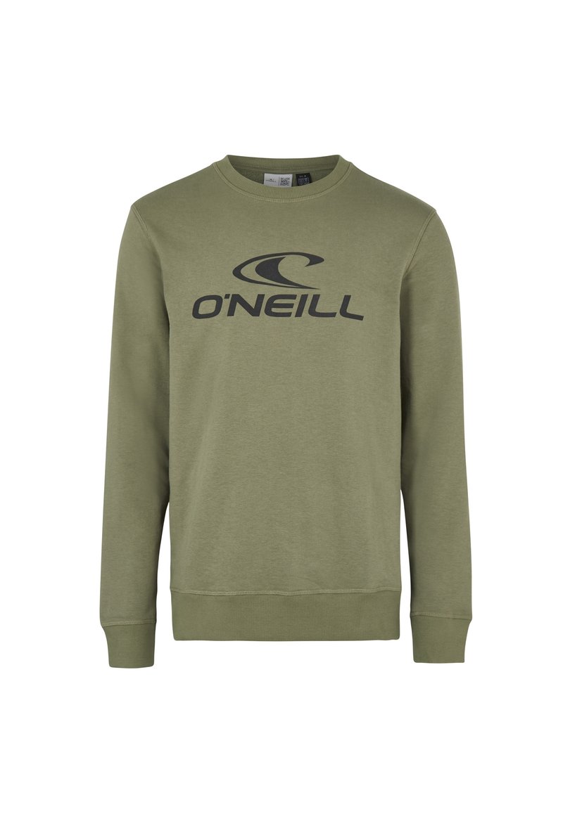 Oliivroheline jakker, millel on pikad varrukad ja ümar kaelus. Peamiselt puuvillane materjal, rinnal suur must "O'NEILL" logo.