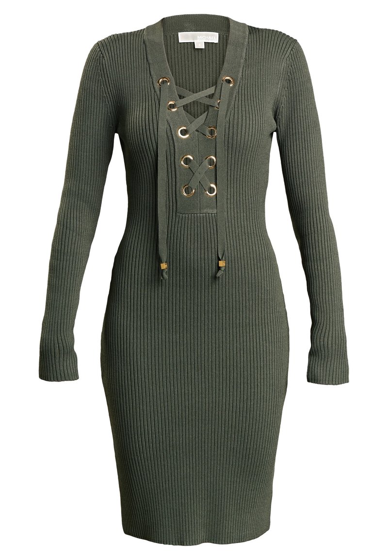 MICHAEL Michael Kors Shift dress - khaki - (Pre-owned) - Zalando.ie