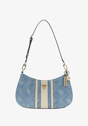 Guess, NOELLE II TOP ZIP SHOULDER BAG - Handtasche - denim logo