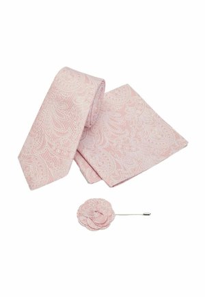 TEXTURED PAISLEY SET REGULAR FIT - Einstecktuch - light pink