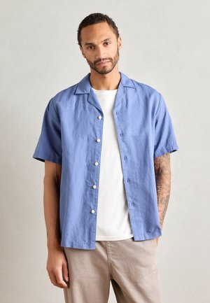 Marc O'Polo DENIM RESORT COLLAR - Shirt - cerulean blue