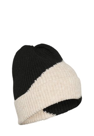 CONTRAST - Čiapka - black w beige contrast