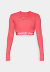 CROP - Camiseta de manga larga - aster pink/white