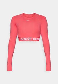 CROP - T-shirt à manches longues - aster pink/white