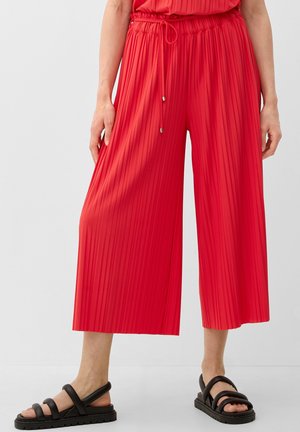 s.Oliver BLACK LABEL, LOOSE JUPE-CULOTTE À PLIS - Pantaloni - korallrot