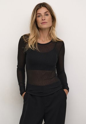 Cream Blouse - pitch black