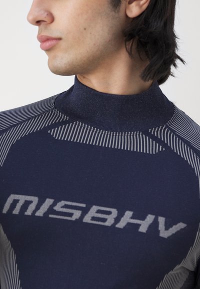 MISBHV SPORT LONG SLEEVE UNISEX - Majica z dolgimi rokavi - navy/white
