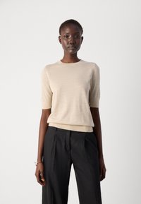 BOSS FARBELLA - Pamata T-krekls - light beige