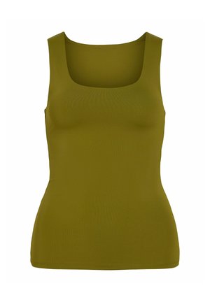 VILA, VIKENZA U-NECK S/L TANK TOP REV - NOOS - Débardeur - avocado