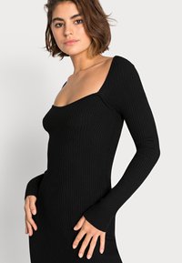 Vero Moda VMWILLOW SQUAREHEART DRESS - Vestido de dia - black