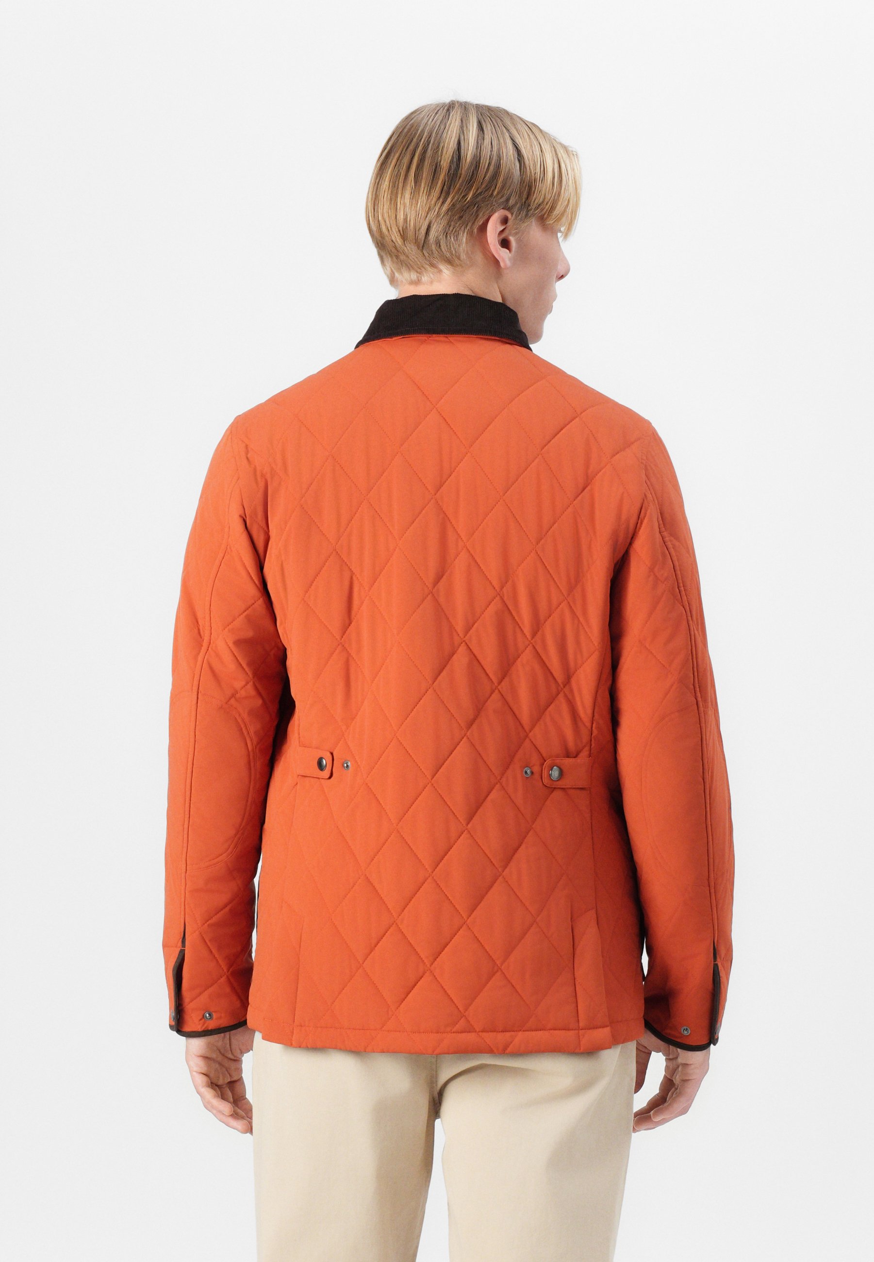 Hackett London QUILTED - Light jacket - burnt orange/orange - Zalando