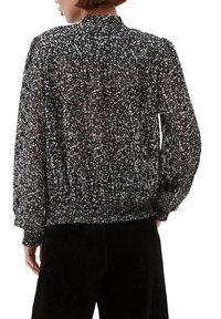 s.Oliver MIT ALLOVERPRINT - Bluse - schwarz