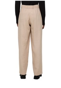 s.Oliver BLACK LABEL WIDE LEG
 - Stoffhose - beige