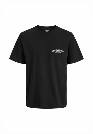 T-shirt nera a maniche corte con girocollo, con il logo testuale bianco "ORIGINALS 1990 Worldwide" sul lato sinistro del petto.