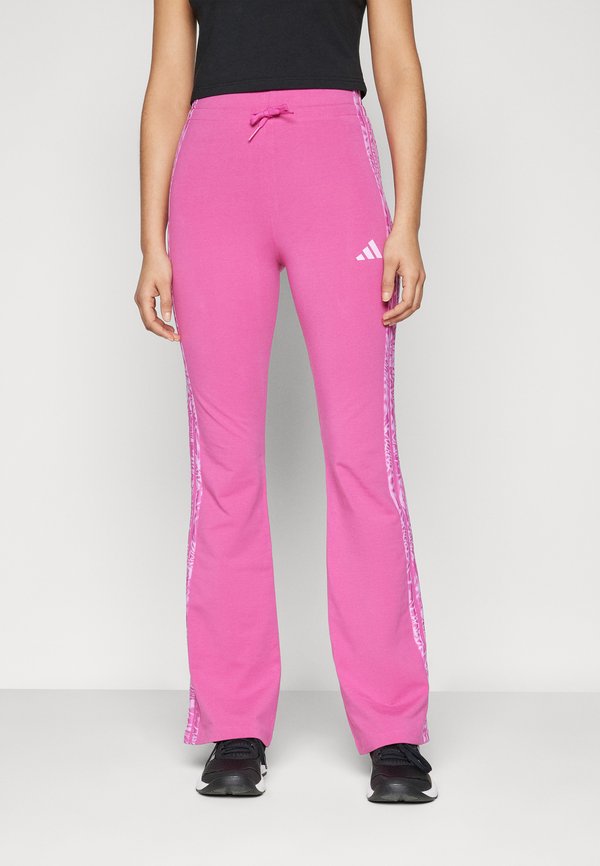 ESSENTIALS 3 STRIPES PRINT LEGGINGS - Leggings - semi lucid fuchsia