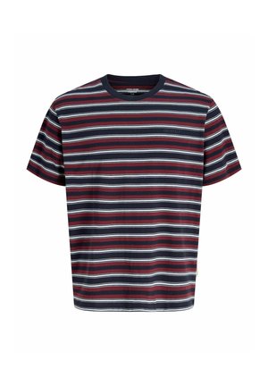 Jack & Jones, T-SHIRT PLUS SIZE STRIPED T-SHIRT - T-shirts print - sky captain