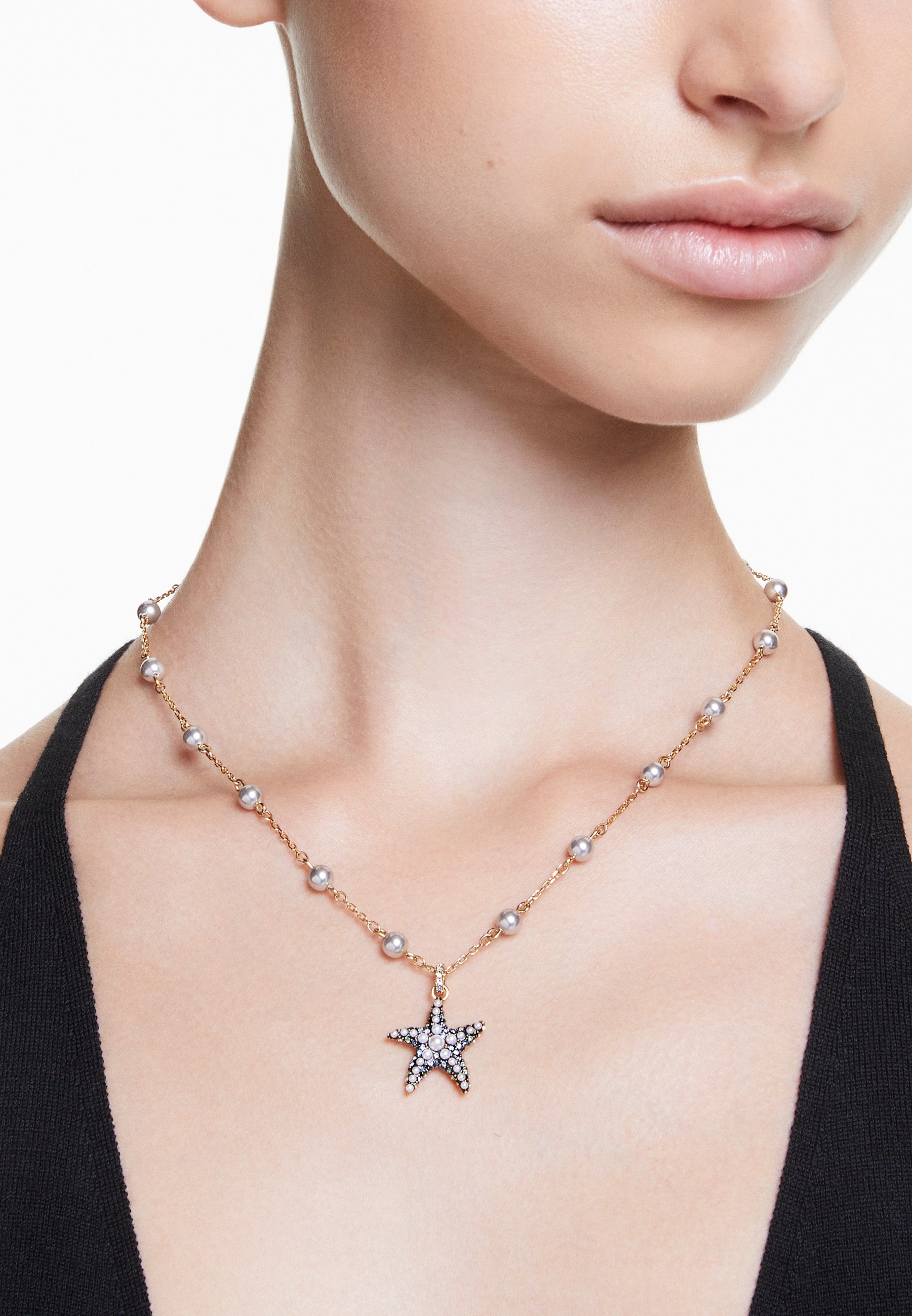 Swarovski IDYLLIA PENDANT CRYSTAL PEARLS STARFISH - Necklace