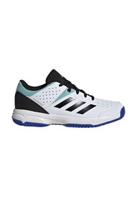 adidas Performance COURT STABIL - Chaussures de volley - cloud white   core black   lucid blue