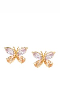 CUBIC ZIRCONIA STUD - Orecchini - purple