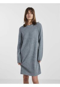 Pieces PCELLEN O NECK DRESS - Vestido de punto - trooper