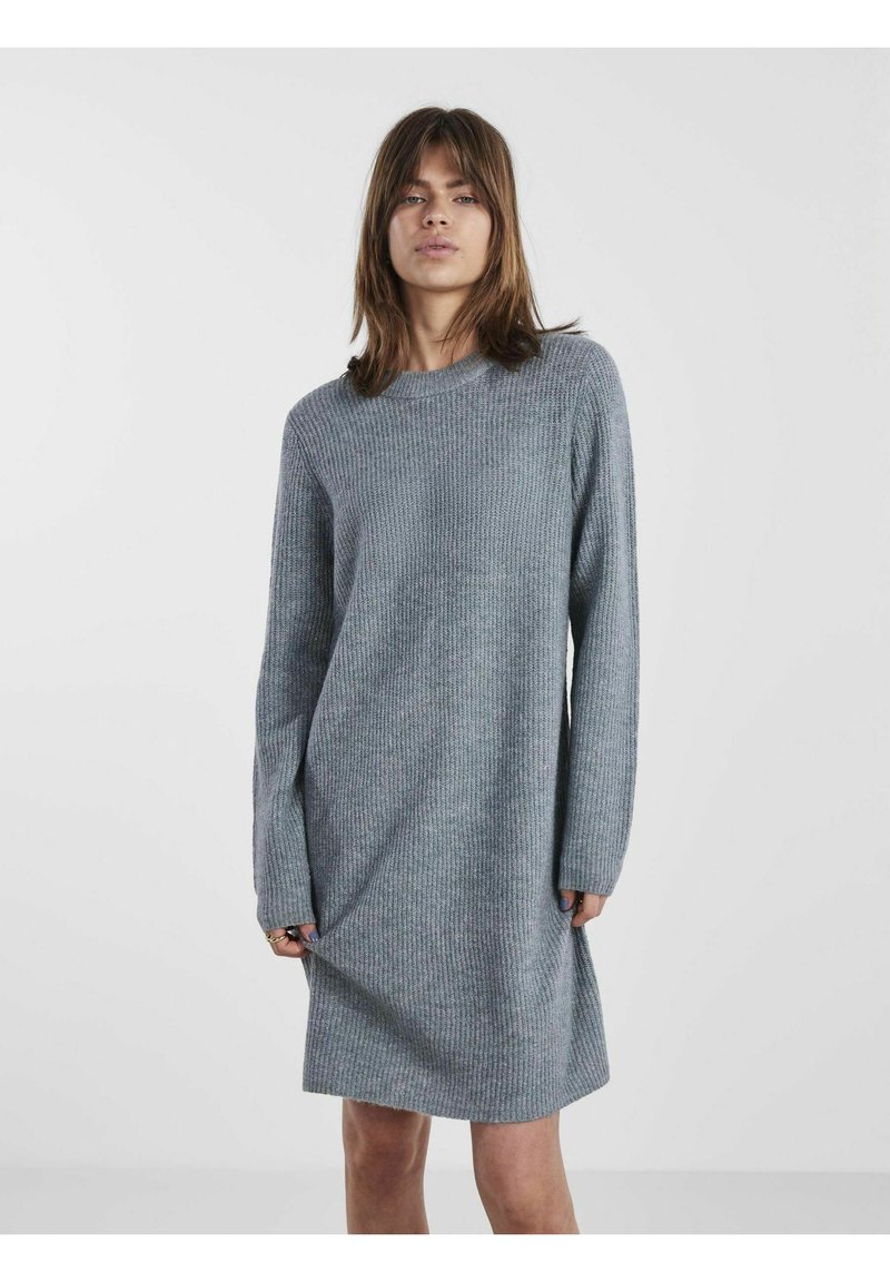 Pieces PCELLEN O NECK DRESS - Vestido de punto - trooper