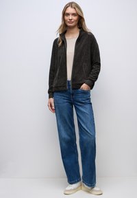 Street One STRUKTUR MIT ZIPPER - Bomberjacks - braun