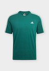 ESSENTIALS 3 STRIPES LEFT CHEST - Αθλητικό μπλουζάκι - collegiate green/off white