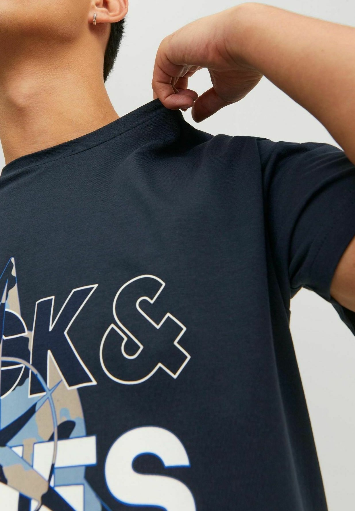 Jack \u0026 Jones Print T-shirt - blu/dark blue - Zalando.de