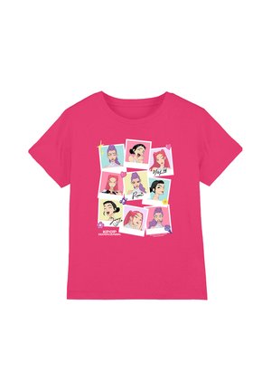 NETFLIX, KPOP DEMON HUNTERS HUNTRIX PHOTOS UNISEX - T-Shirt print - neon pink