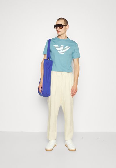 Emporio Armani T-shirt estampada - azzurro