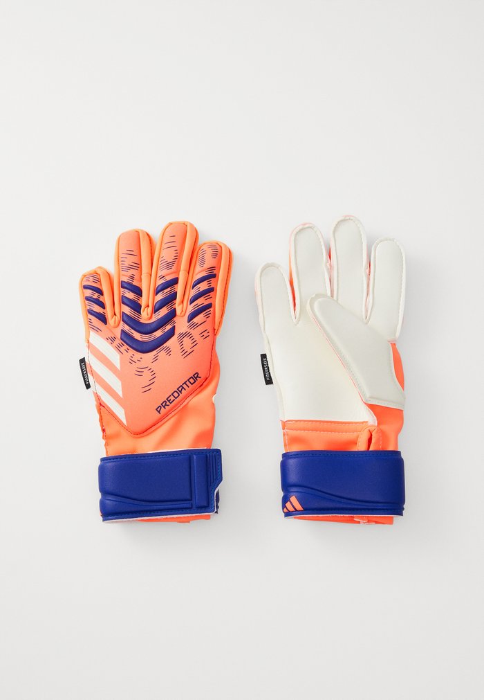 adidas PREDATOR MATCH FINGERSAVE JUNIOR UNISEX - Guantes de portero - signal coral/white/lucid blue