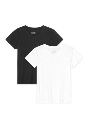 V-NECK 2-PACK - T-shirt - bas - mc white black