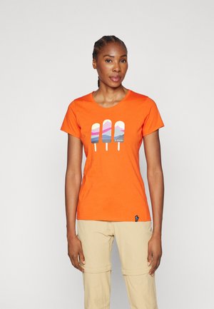 La Sportiva ICY MOUNTAINS T-SHIRT - Camiseta estampada - cherry tomato