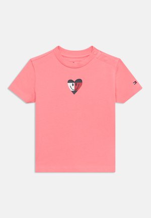 FLAG SMILE TEE UNISEX - Majica kratkih rukava s printom - tropical blush