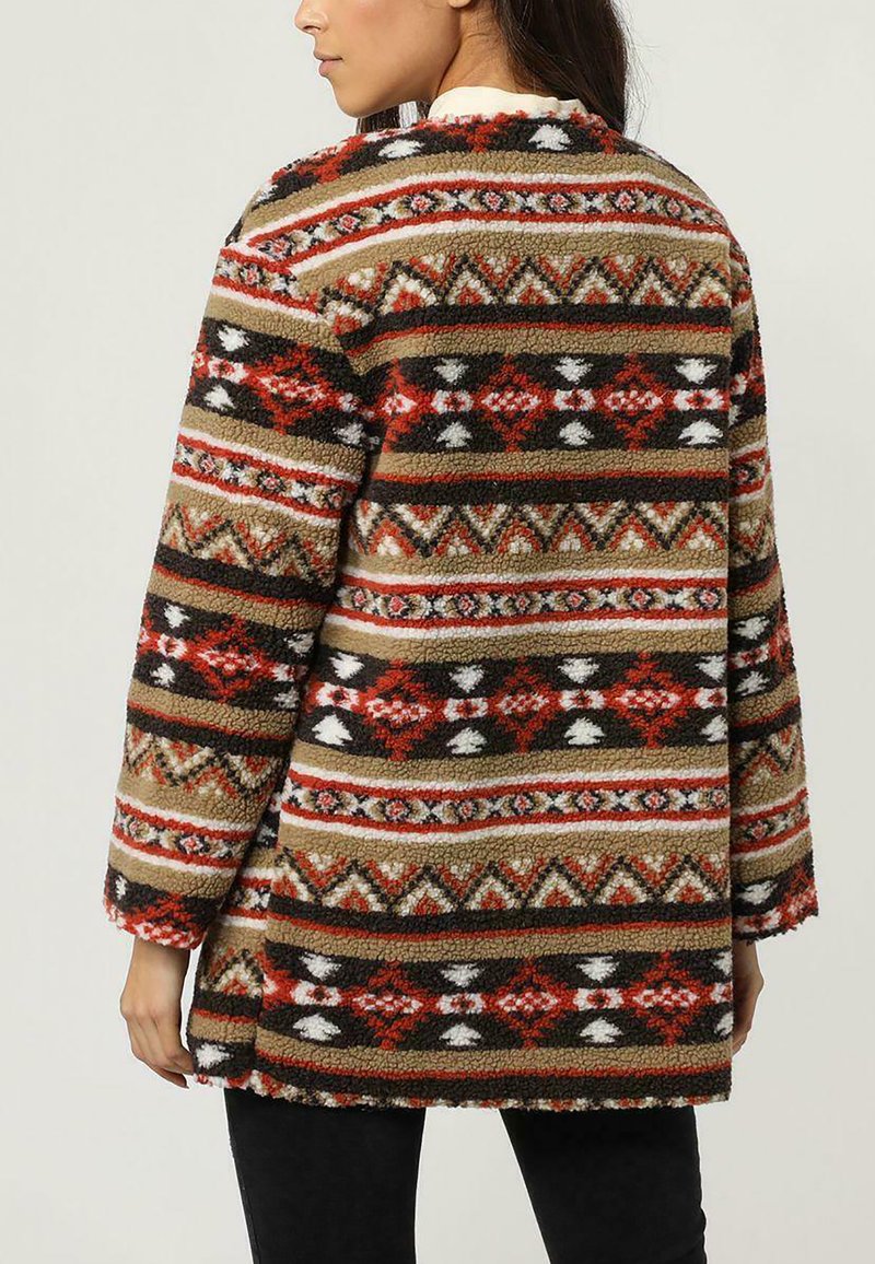 ANANY DE ESTAMPADO CON CORDÓN - Abrigo corto - camel - Zalando.es