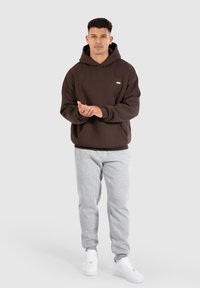 Smilodox DAWSON OVERSIZED HOODIE - Felpa con cappuccio - braun