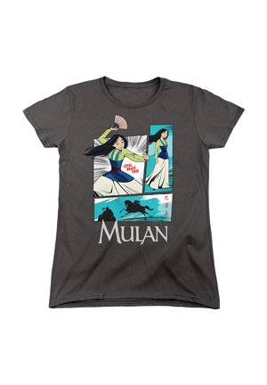MULAN ACTION PANELS - Print T-shirt - anthracite