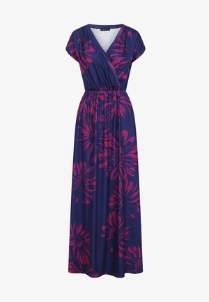 HotSquash ICONIC - Maksi garuma kleita - navy/pink flower