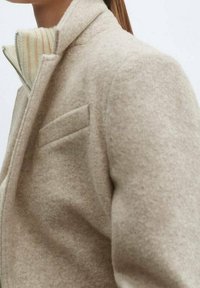 Mango Abrigo corto - mottled light grey