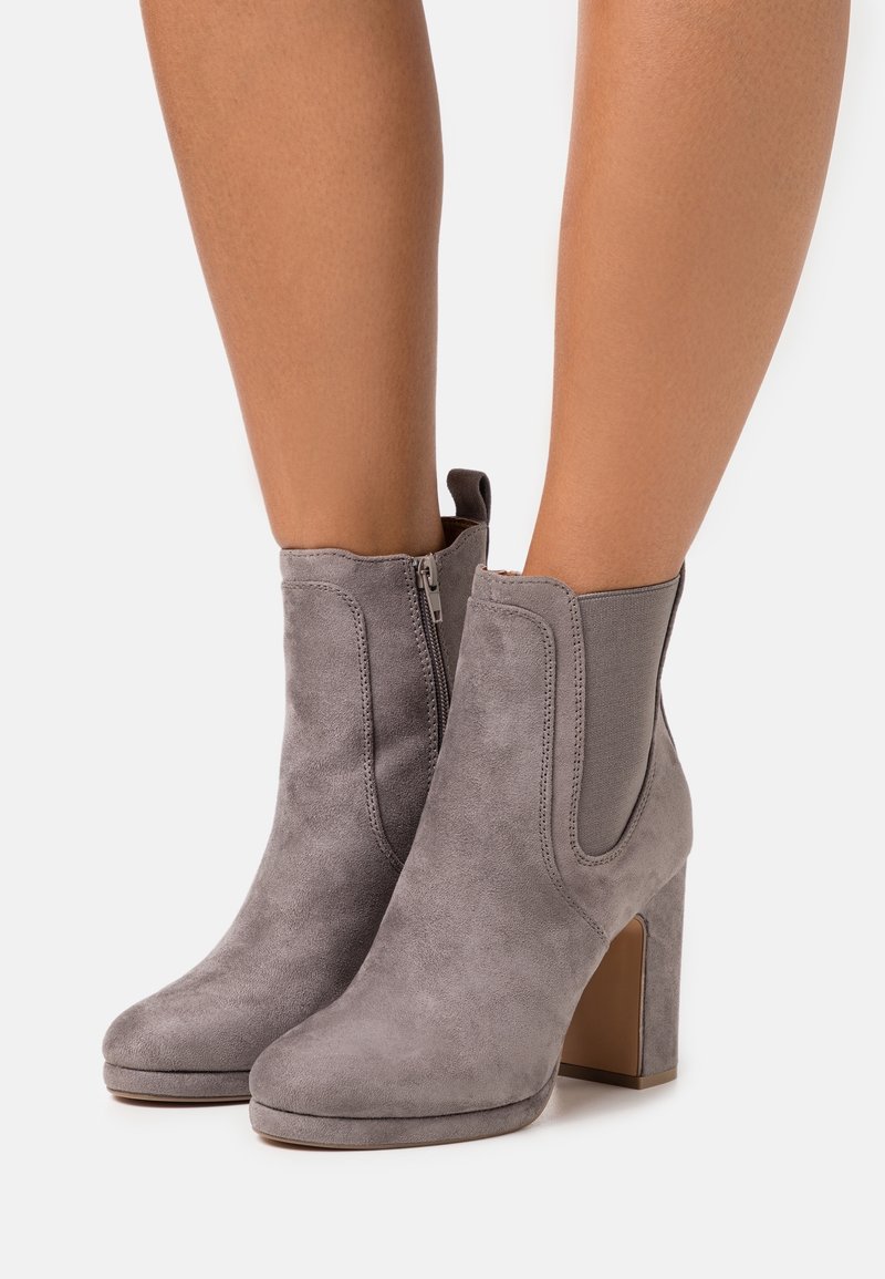 Anna Field Botines de tacón - light grey