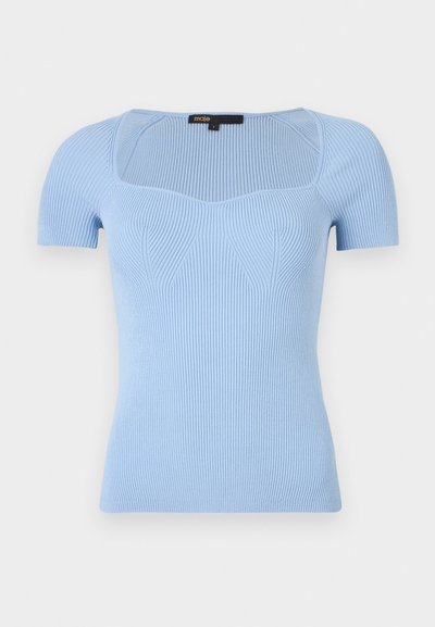 Maje MOKA - T-shirts basic - bleu ciel