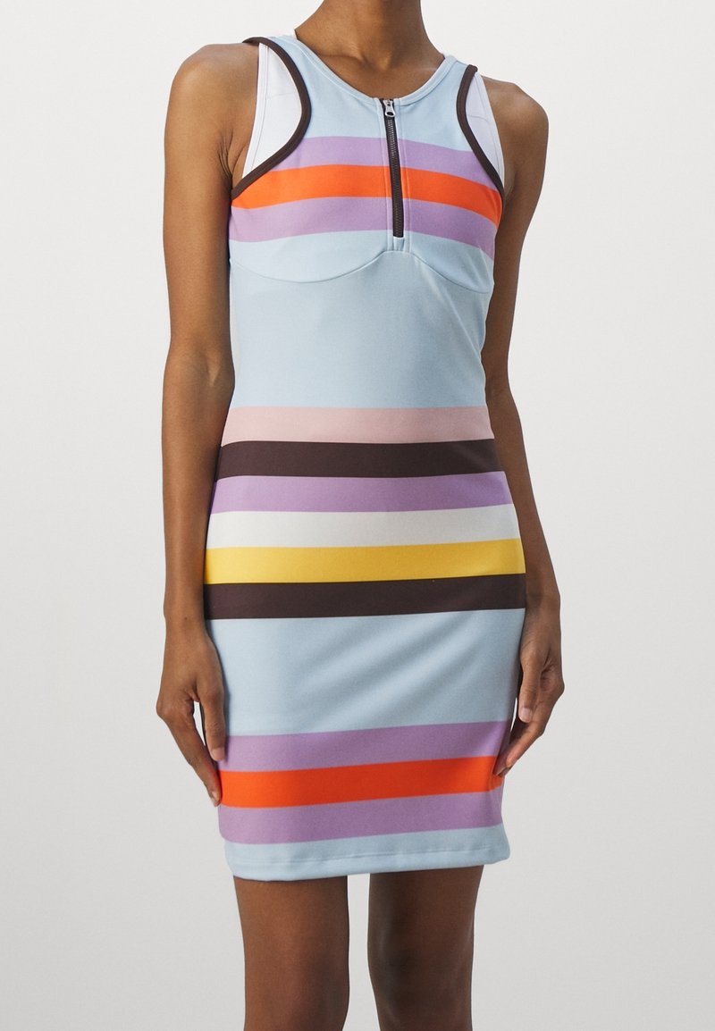 puma jersey dress - light blue multi color paillette mini dress for cocktail parties