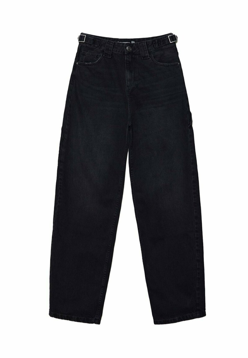 Stradivarius Relaxed fit jeans zwart denim/blackdenim