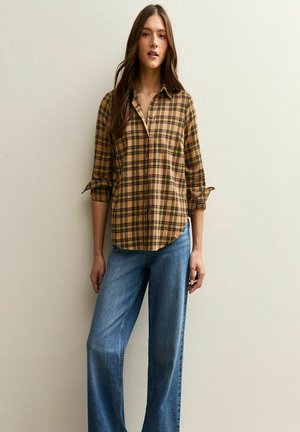 CHECK - Overhemdblouse - orange yellow pattern