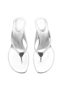 Mango Sandale s remenom u obliku slova T - silver-coloured