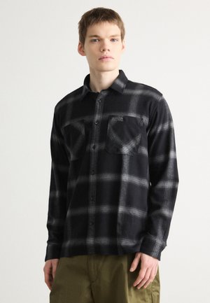 FENTON CHECKED OXFORD SHIRT - Shirt - black