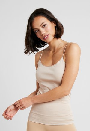 SEAMLESS SPAGHETTI TOP - Maglietta intima - beige