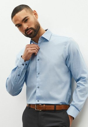 Next SIGNATURE SUPER SLIM FIT SINGLE CUFF - Overhemd - white denim/wit